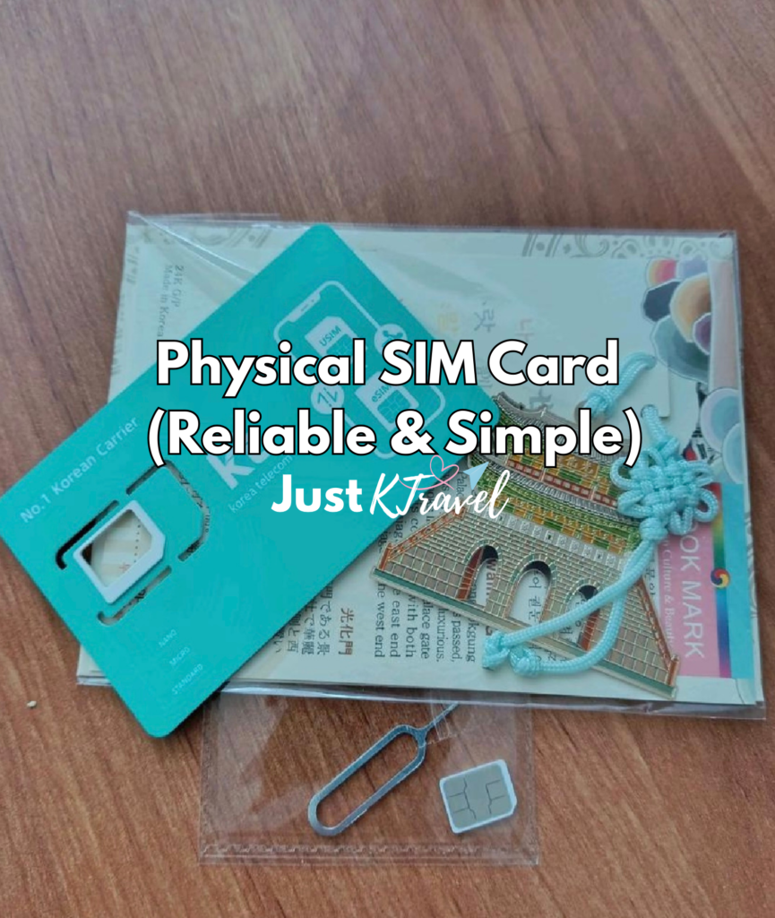 SIM card pickup counter for travelers at Incheon International Airport for mobile data in Seoul