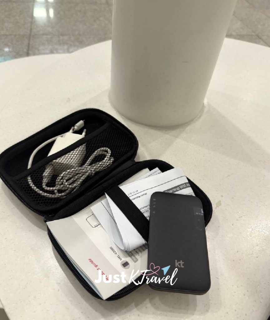 Mobile internet options at Incheon International Airport including SIM card, pocket WiFi, and eSIM