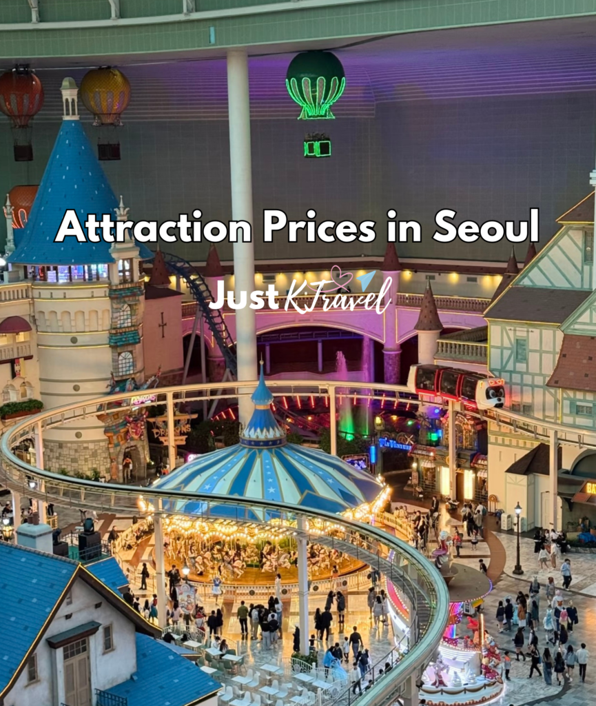 Attraction Prices in Seoul