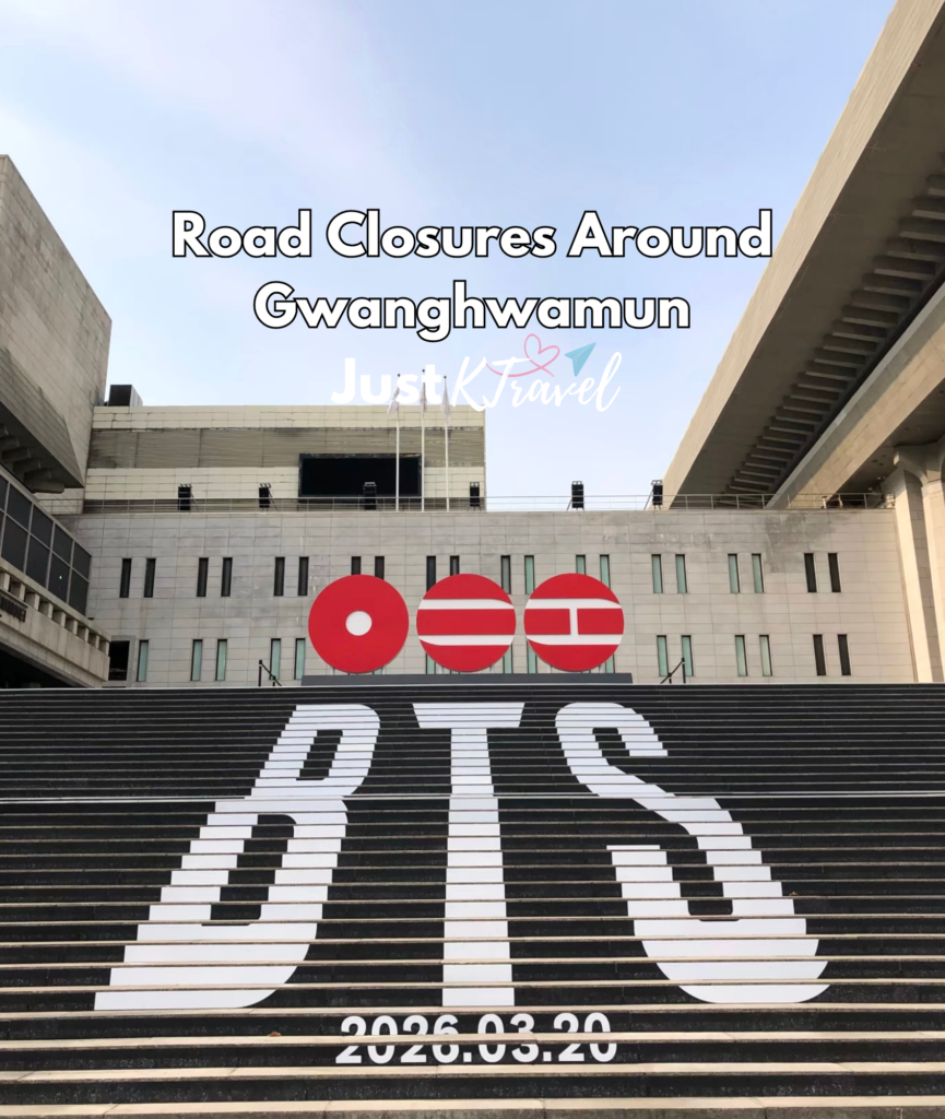 Road Closures Around Gwanghwamun