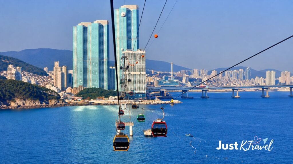 Songdo Beach and Marine Cable Car along the Busan coastline
