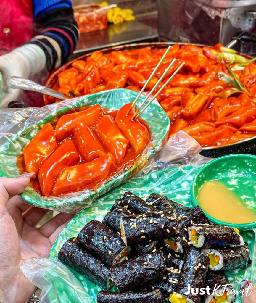 Gimbap Korean street food rice rolls quick meal Korea