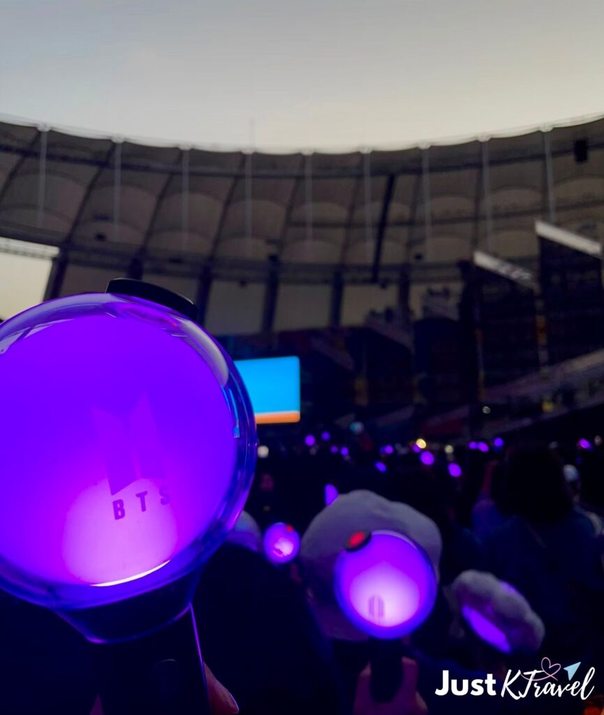 BTS concert at Goyang Stadium crowd view spring 2026