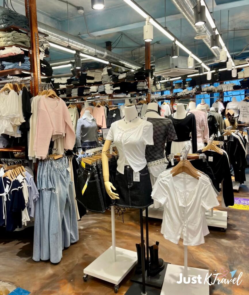 Hongdae shopping street clothing stores Seoul Korea fashion shopping”