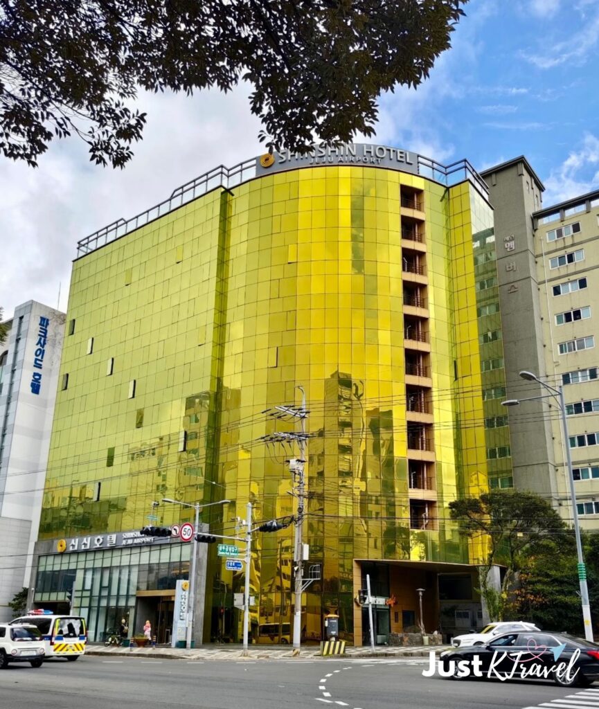 Exterior view of Shinshin Hotel near Jeju Airport South Korea