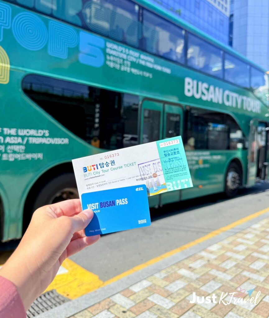 Busan city tour bus and Visit Busan Pass for easy travel in summer