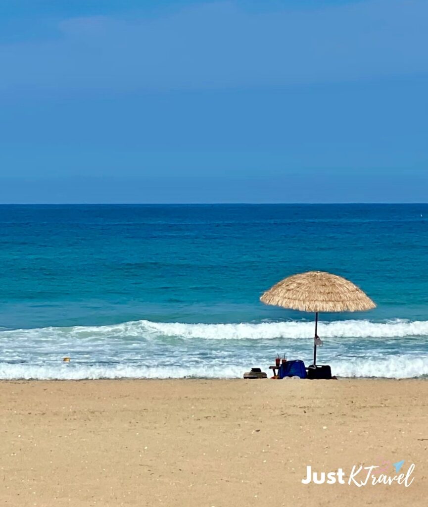 Coastal view of Sol Beach Samcheok in South Korea during summer