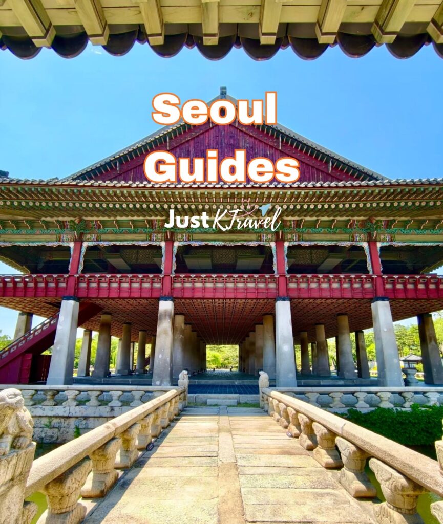 Seoul city landmarks including Gyeongbokgung Palace and N Seoul Tower