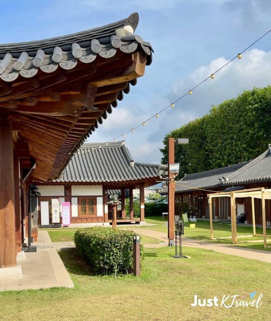 Traditional hanok houses at Suwon Traditional Culture Center near Hwaseong Fortress