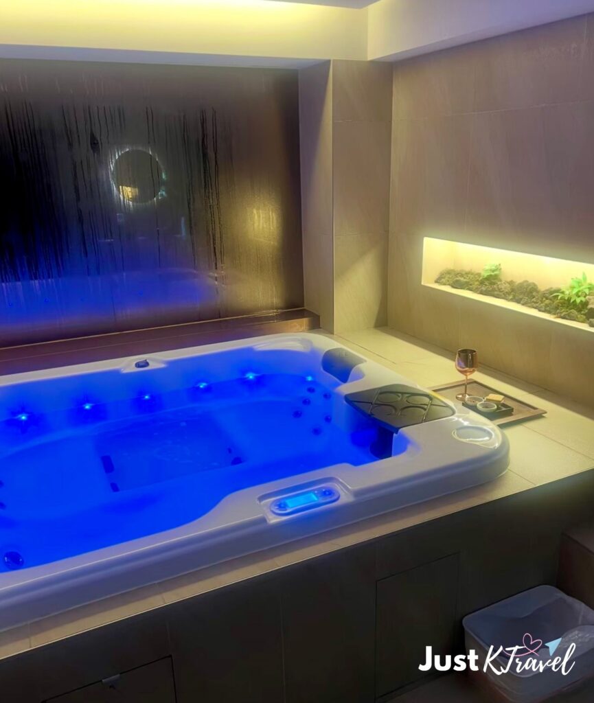 Korean wellness spa bath with therapeutic soaking experience