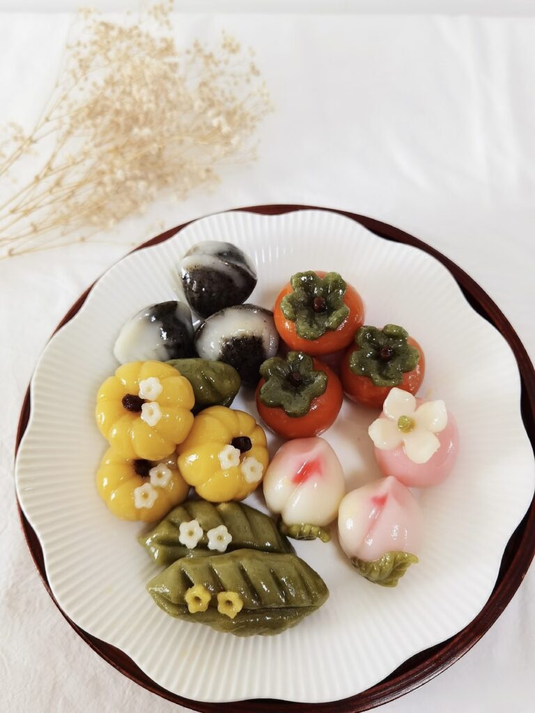 Traditional Korean songpyeon rice cakes enjoyed during Chuseok holiday