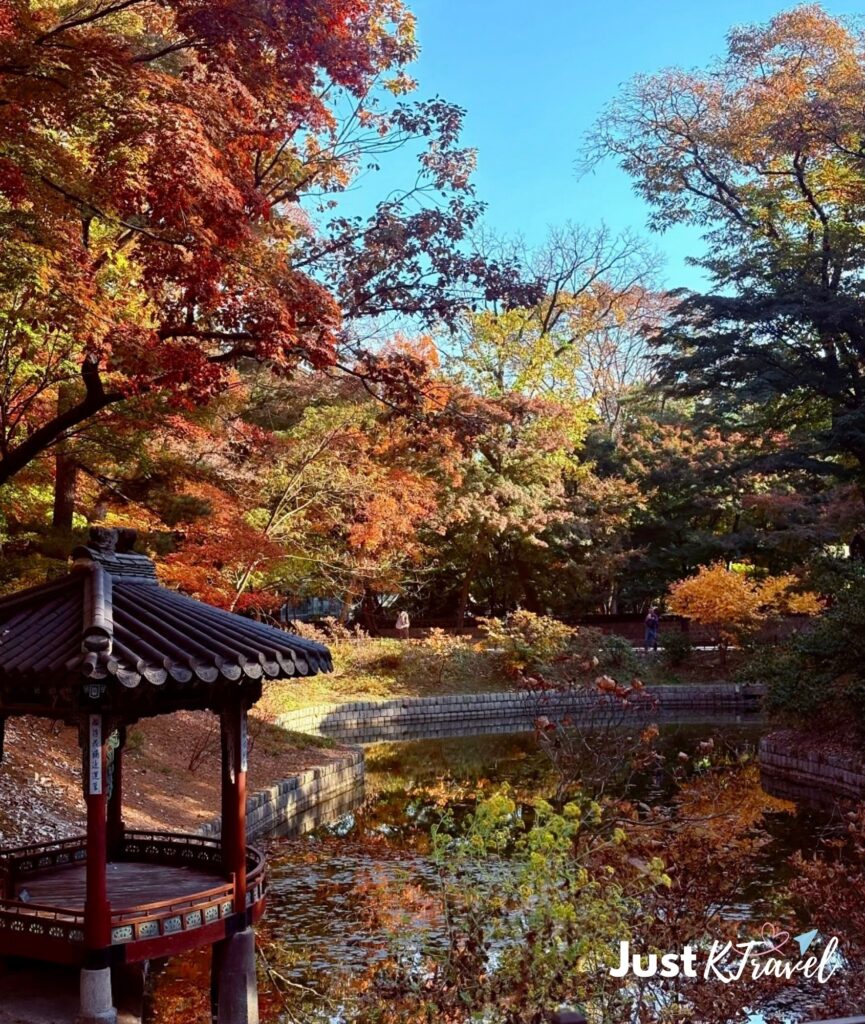 Changdeokgung Secret Garden autumn foliage in Seoul