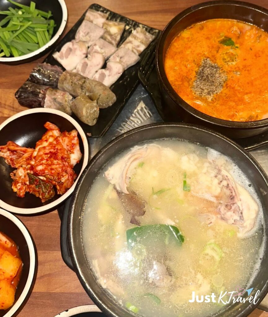 Boseung Hoegwan pork soup and jokbal in Myeongdong Seoul