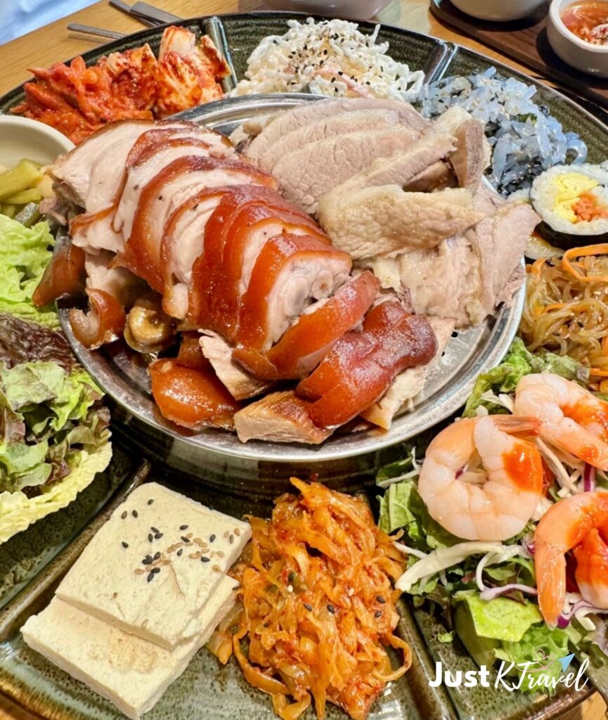Mitssu Jokbal Korean pork feet dish in Myeongdong Seoul