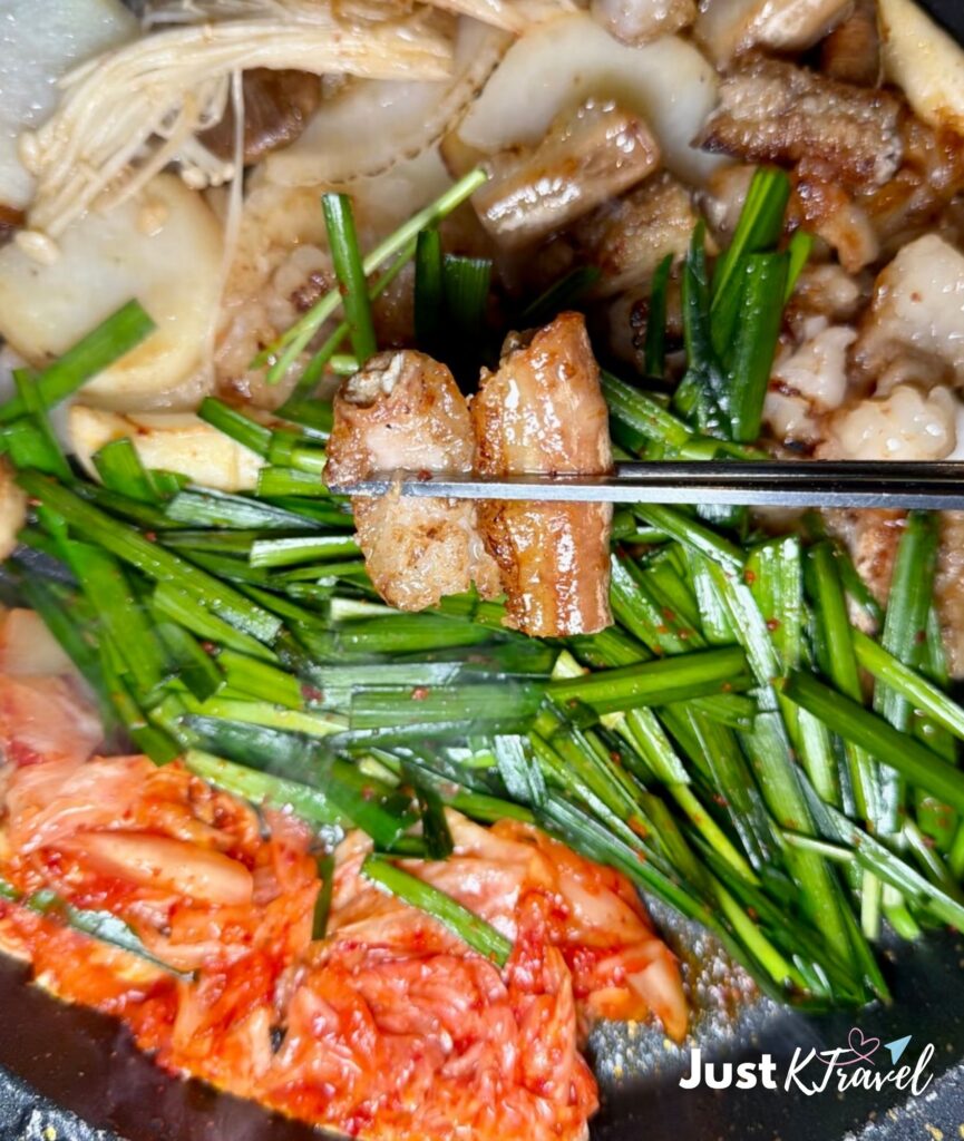 Gunja Daehan Gopchang grilled beef intestines in Myeongdong Seoul