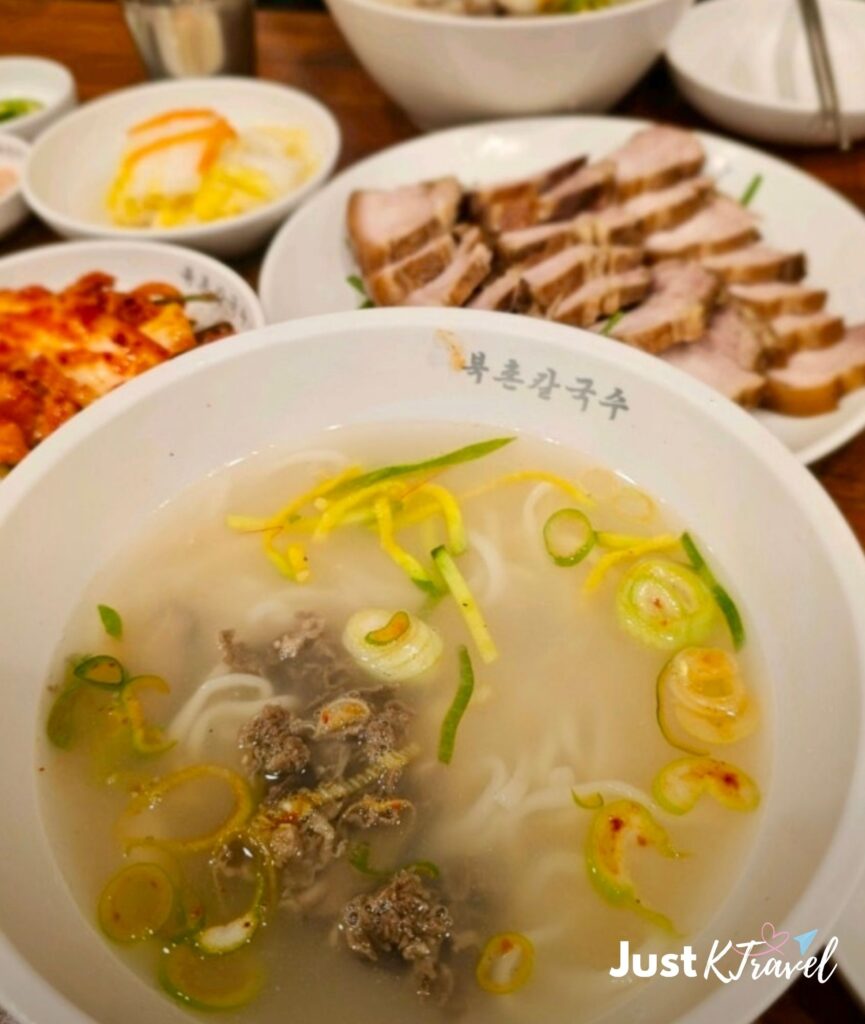 Bukchon Kalguksu Insadong Seoul handmade noodles and Korean dumplings