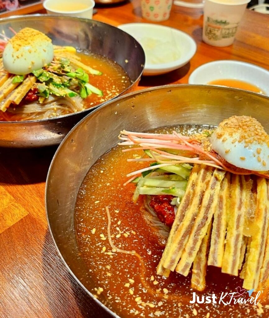 Busan Milmyeon cold noodles at Gome Milmyeon restaurant