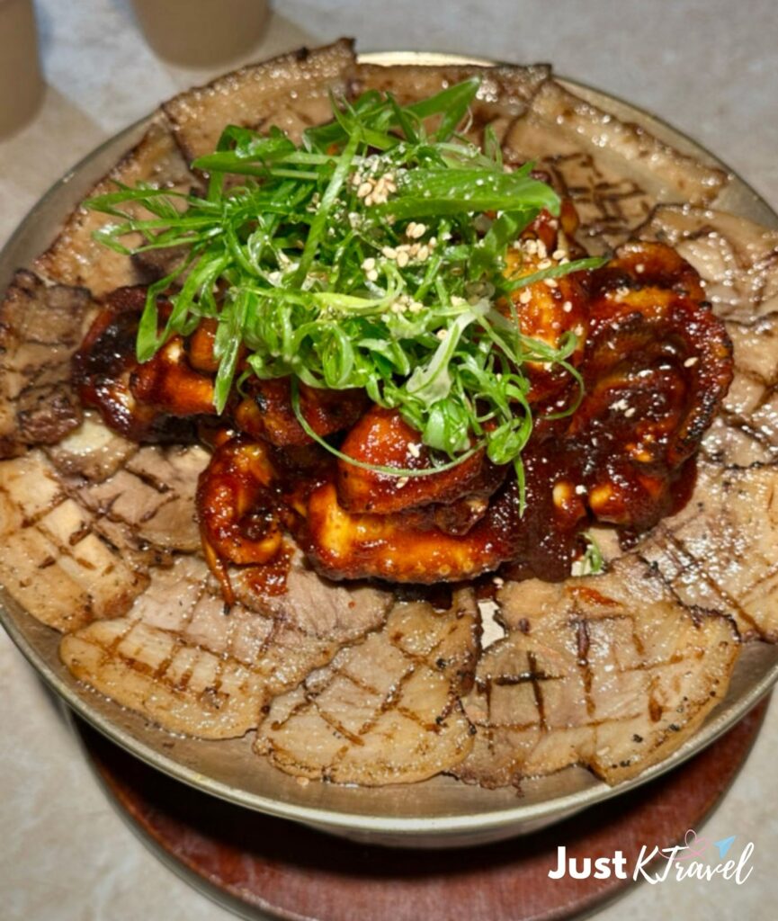 Hwadalgu Charcoal Jjukkumi spicy baby octopus restaurant Busan