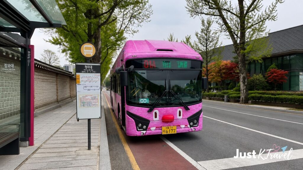 Haechi bus at a Seoul bus station