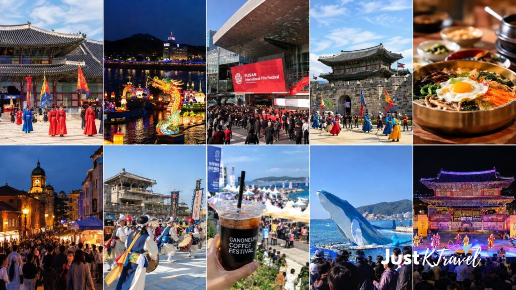 Korea festivals in October 2026 photo collage
