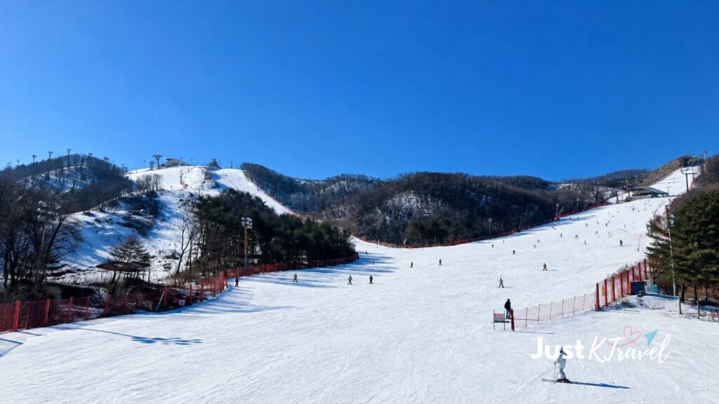 Alpensia Resort in Pyeongchang, South Korea, with a winter mountain setting for skiing and overnight stays