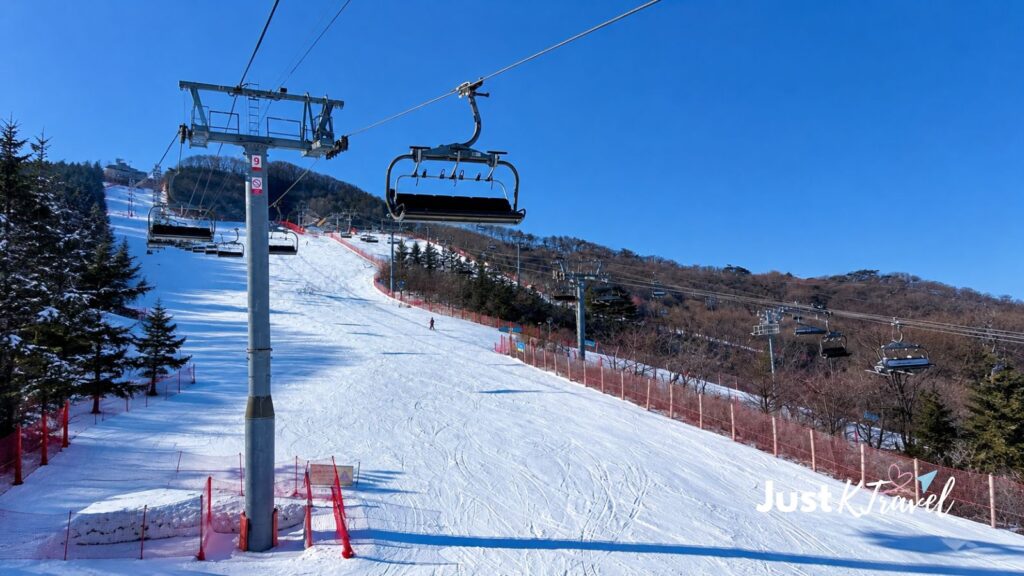 Phoenix Snow Park in Pyeongchang, South Korea, a ski resort with beginner slopes and ski lessons