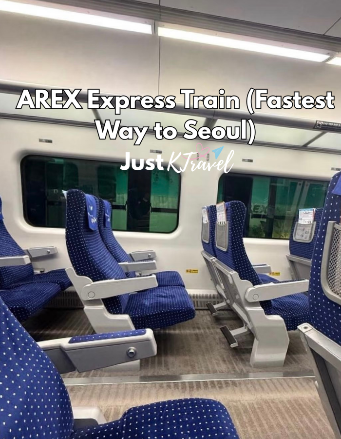 AREX Airport Express train from Incheon International Airport to Seoul Station